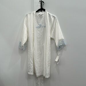 NWT In Bloom Mrs satin robe size x small